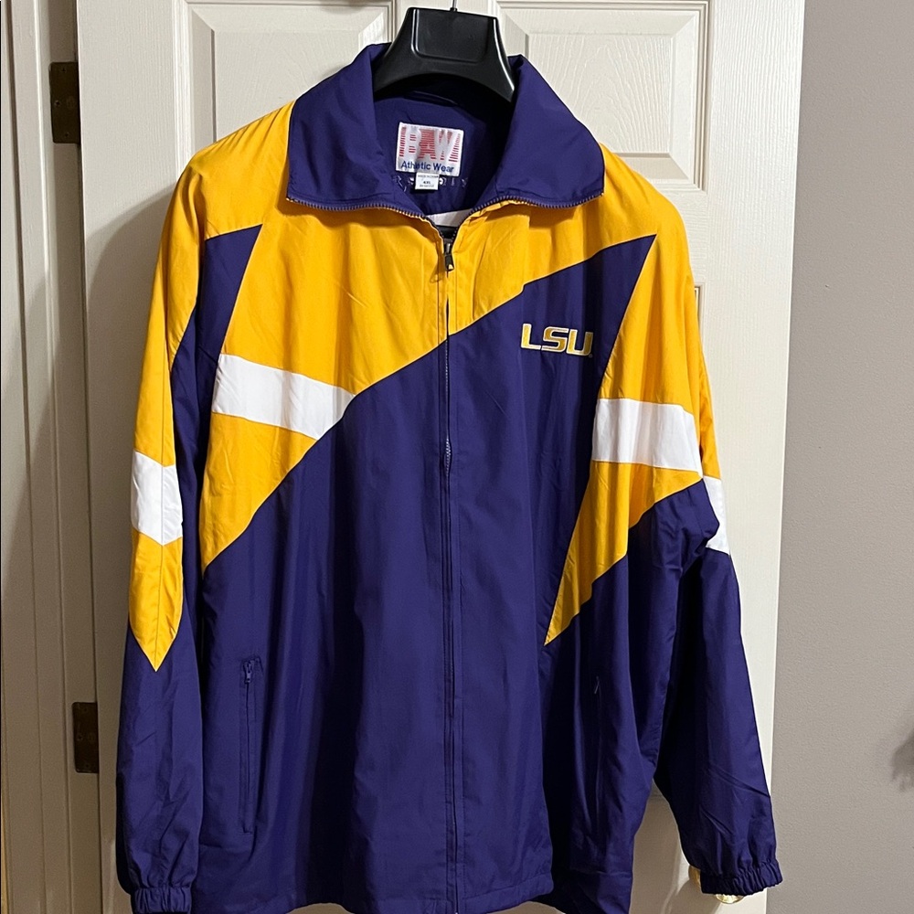 Purple and Yellow Windbreaker Jacket
